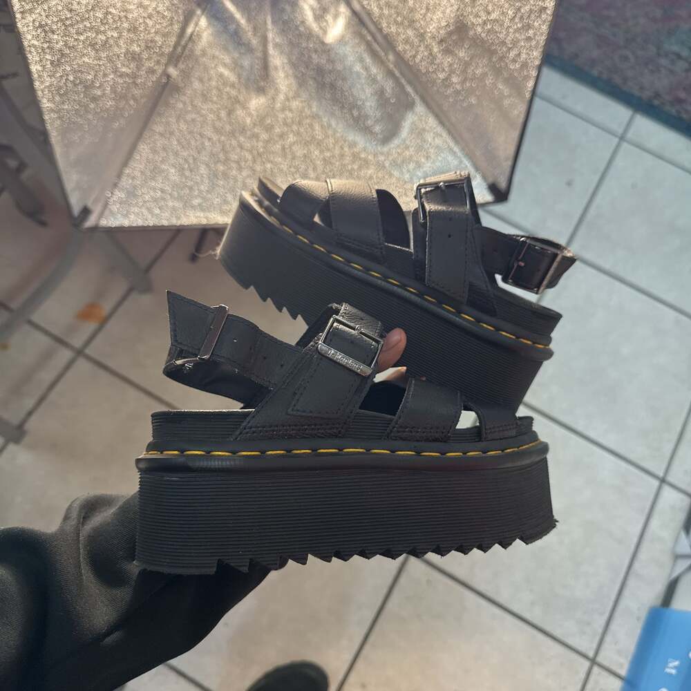 Dr. Martens Voss II Quad Sandals in Black